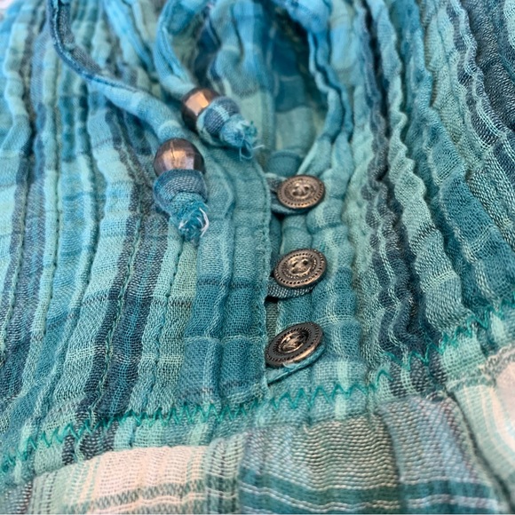 PRANA Women's Plaid Francine Top size Small - Picture 9 of 9